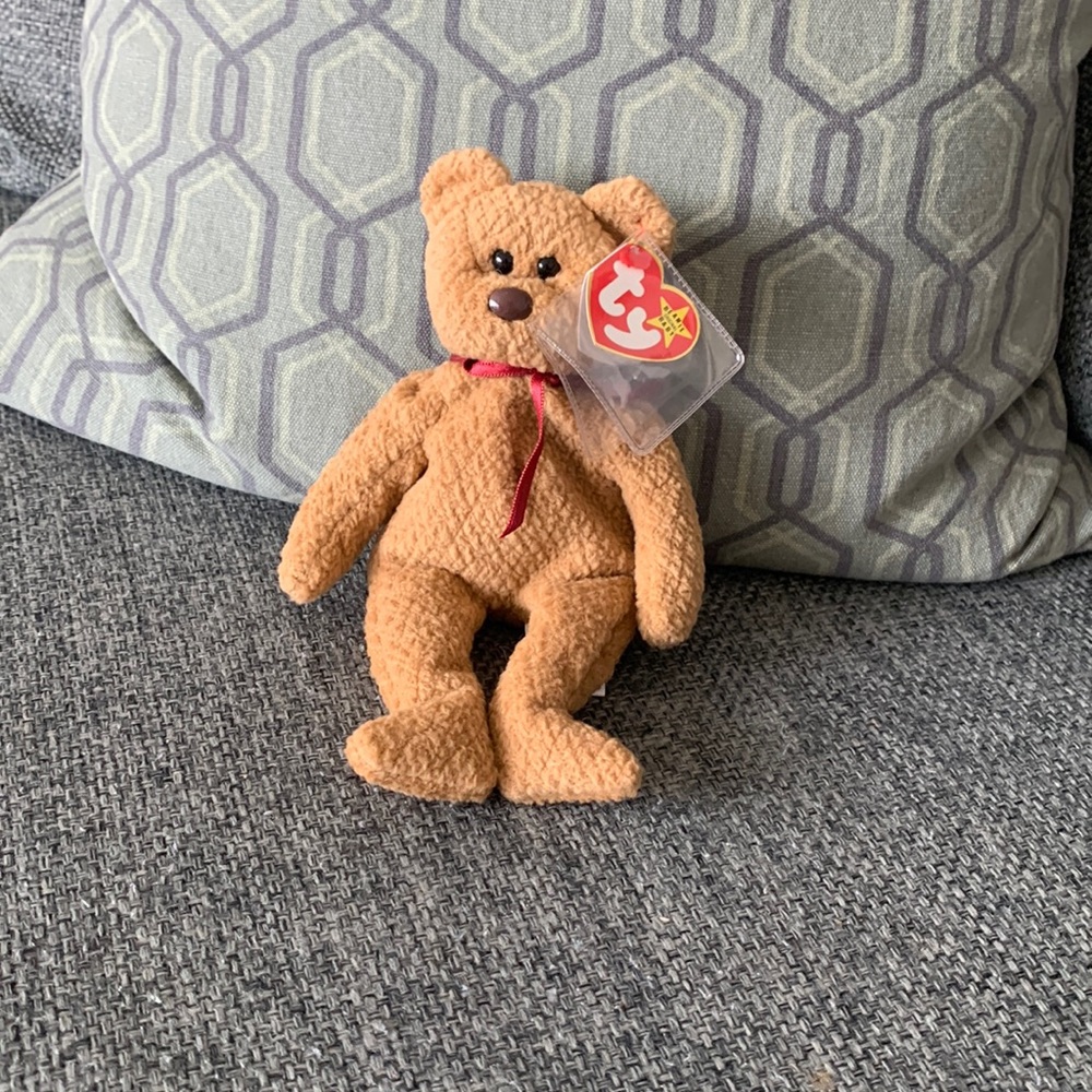 Curly beanie baby